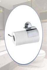 KanguruMarkt® Vantuzlu Yapışkanlı Kağıt Havluluk Rulo Havlu Tutacağı Askısı