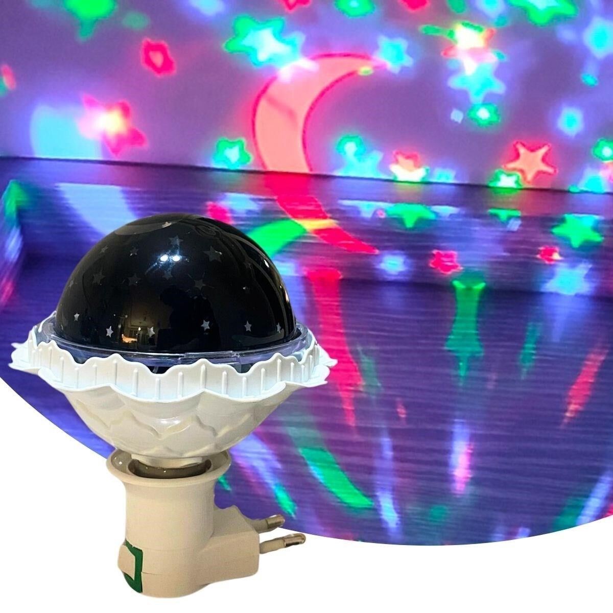 KanguruMarkt® Kristal Gökyüzü Modlu Yıldızlı Hareketli 360 Derece Dönen Kristal Led Ampül