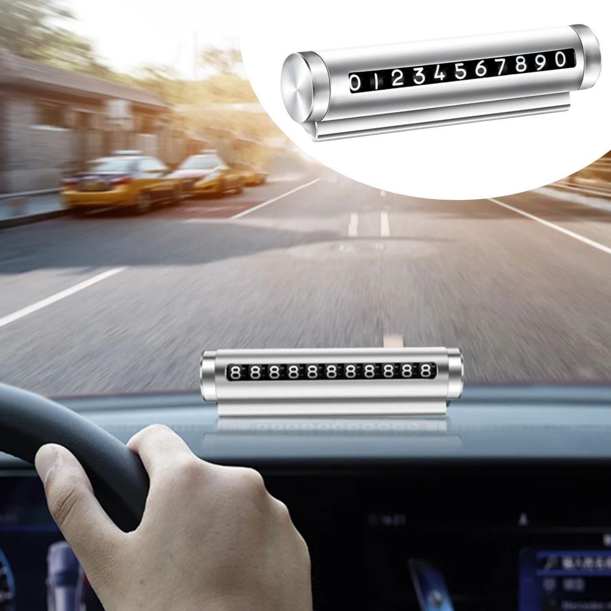 Alüminyum Kasa Gri Renk Çevirmeli Araç İçi Telefon Numaratörü