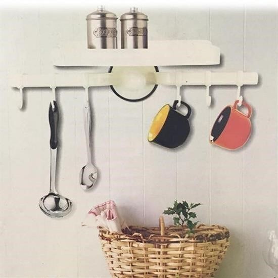 KanguruMarkt® Askılı Raf Çok Fonksiyonlu Mutfak Banyo Tuvalet Tutacak ve Raf