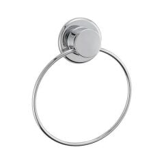 KanguruMarkt® Arkası Yapışkanlı Yuvarlak Metal Havluluk Askısı Aparatı