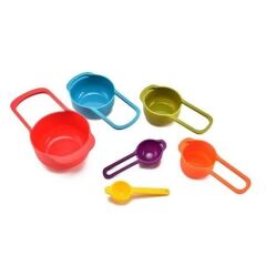 KanguruMarkt® Pratik Ölçü Kaşığı Kabı 5li Şeker Baharat Sıvı Ölçer Aparat