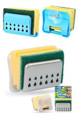 KanguruMarkt® Pratik Mutfak Lavabo Vantuzlu Bulaşık Süngeri Askısı Aparatı