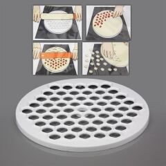 KanguruMarkt® 61 Bölmeli Petek Şekilli Pratik Mantı Kesici  Açma Kalıbı Mantımatik