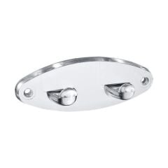 Akrilik Bornoz Askısı 2li