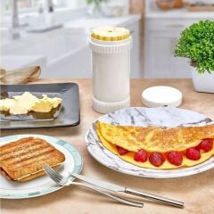 KanguruMarkt® Tereyağı Sürme, Yayma, Saklama, Kesme Aparatı, Tereyağlık