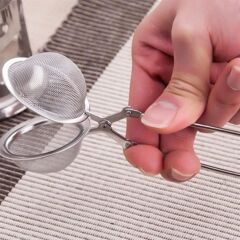 Paslanmaz Metal Kolay Bitki Çayı Demleme Süzgeci