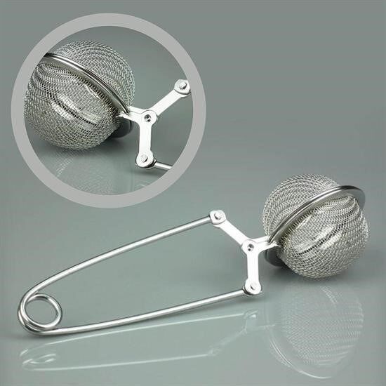 Paslanmaz Metal Kolay Bitki Çayı Demleme Süzgeci