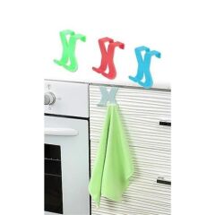 KanguruMarkt® Mutfak Banyo Dolap Kapağına Takılan Meta Havlu Askılığı Aparatı