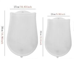 KanguruMarkt® Orta Hamur Torbası Silikon Şeffaf Hamur Yoğurma Torbası Ekmek Makarna Mantı  Hamuru Kolay Yo