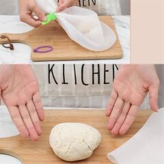 Büyük Silikon Şeffaf Hamur Yoğurma Torbası