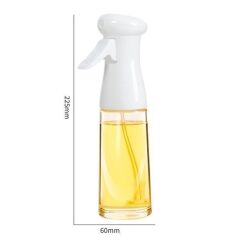 KanguruMarkt®  Çok Amaçlı Cam Şişe Püskürtmeli Dağıtıcı Yağdanlık Limonluk Sirke Sosluk Spreyi Beyaz