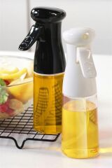 KanguruMarkt®  Çok Amaçlı Cam Şişe Püskürtmeli Dağıtıcı Yağdanlık Limonluk Sirke Sosluk Spreyi Siyah