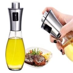 KanguruMarkt® Çok Amaçlı Spreyli Sızdırmaz Cam Şişe Yağdanlık Limon Sirke Sos Püskürtücü Dağıtıcı Sprey
