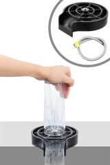 KanguruMarkt® Yüksek Basınçlı Otomatik Bardak Yıkama Aparatı Mutfak Lavaboları İçin Hızlı Kupa Durulayıcı