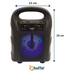 Mini Hoparlör Işıklı Taşınabilir Bluetooth Wireless Radyolu