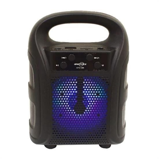 KanguruMarkt® Tutmalı Mini Hoparlör Işıklı Taşınabilir Bluetooth Wireless Radyolu Sd Kart ve USB Girişli Hoparlör