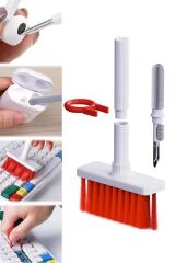 KanguruMarkt® Çok Amaçlı Kırmızı Hassas Fırça Başlıklı  Bilgisayar Laptop Temizleme Fırçası