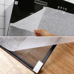 KanguruMarkt® 2li Yağ Emici Duman Önleyici Pratik Mutfak Davlumbaz Koruyucu Dayanıklı Yedek Filtre 45x90cm