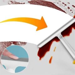 KanguruMarkt® 360 Derece Döner Başlıklı Cam Sil Çok Amaçlı Pratik Cam Ayna Fayans Silme Aparatı