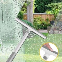 KanguruMarkt® 360 Derece Döner Başlıklı Cam Sil Çok Amaçlı Pratik Cam Ayna Fayans Silme Aparatı