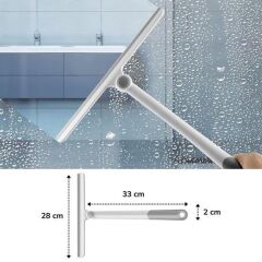 KanguruMarkt® 360 Derece Döner Başlıklı Cam Sil Çok Amaçlı Pratik Cam Ayna Fayans Silme Aparatı