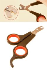 KanguruMarkt® Küçük Çelik Uçlu Kedi Köpek Evcil Hayvan Tırnak Makası Pati Bakım Aleti Ergonomik Kaymaz Sap