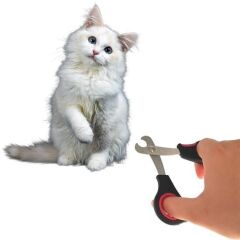 KanguruMarkt® Büyük Irk Köpek Kedi Çelik Uçlu Evcil Hayvan Tırnak Makası Pati Bakım Aleti Ergonomik Kaymaz