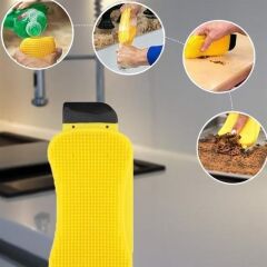 KanguruMarkt® Çok Fonksiyonlu Deterjan Hazneli Pratik Bulaşık Yıkama Fırçası