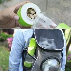 Taşınabilir Mama Hazneli Evcil Hayvan Suluğu