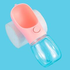 KanguruMarkt® 450 ml Taşınabilir Butonlu Evcil Hayvan Suluğu