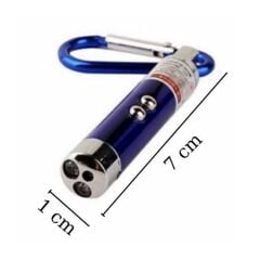 KanguruMarkt®  3 Fonksiyonlu Kırmızı Beyaz Işıklı Led Lazer Kedi Köpek Oyuncak Anahtarlık