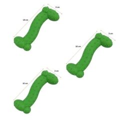 KanguruMarkt® Tiny Kemik Oyuncağı Tırtıklı Yüzey Küçük Kemik Plastik Köpek Oyuncağı