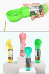 Hazneli Mama Kaplı Kaka Poşetli Pet Suluğu