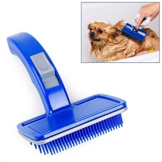 KanguruMarkt® Kendini Temizleyen Kedi Köpek Tüy Bakım Tarağı Tüy Alıcı Tarak