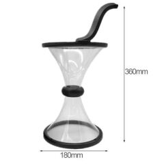 KanguruMarkt® Eğlenceli Huni Şeklinde İlginç Şeffaf Para Biriktirme Kumbarası