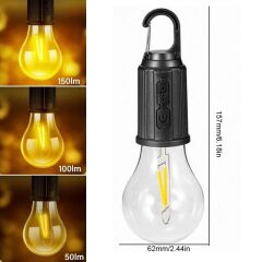 Şarj Olabilen 3 Farklı Mod LED'li Kendiliğinden Asma Kancalı