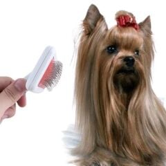 Paslanmaz Evcil Hayvan Tüy Tarama Toplama Fırçası