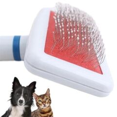 Paslanmaz Evcil Hayvan Tüy Tarama Toplama Fırçası