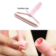 KanguruMarkt® Çift Taraflı Elbise Kazak Plastik Kumaş Tüy Alma ve Tiftik Temizleyici Toplayıcı Taşınabilir