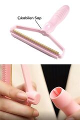 KanguruMarkt® Çift Taraflı Elbise Kazak Plastik Kumaş Tüy Alma ve Tiftik Temizleyici Toplayıcı Taşınabilir