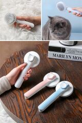 KanguruMarkt® Basmalı Kedi Köpek Tüy Toparlayıcı Masaj Etkili Pet Fırçası