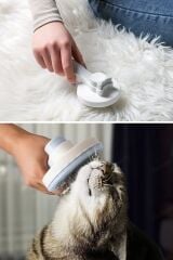 Basmalı Kedi Köpek Tüy Toparlayıcı Masaj Etkili Pet Fırçası