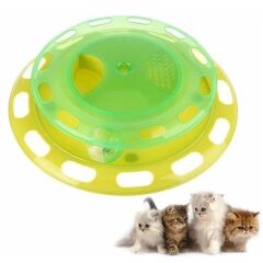 KanguruMarkt® Döner Tablalı Kedi Yemek Yeme Kabı Eğlenceli Kedi Yemek Tabağı