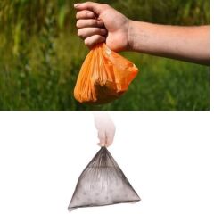 KanguruMarkt® 4lü Evcil Hayvanlar Için Pati Desenli Kedi Köpek Kaka Poşeti Torbası