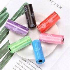 4lü Evcil Hayvanlar Için Pati Desenli Kaka Poşeti Torbası