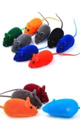 KanguruMarkt® 2li Evcil Hayvan Eğitim Sevimli Elastik Kedi Fare Yakalama İnteraktif Sesli Eğitim Oyuncağı