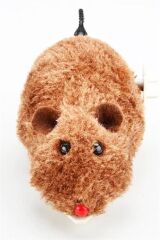 KanguruMarkt® Kurmalı Kedi Eğitim Oyuncağı Tüylü Peluş Fare Yakalama İnteraktif Sevimli Eğlenceli Oyuncak