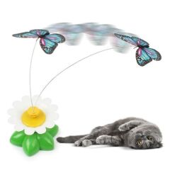 KanguruMarkt® Hareketli Dönen Kelebek - Kedi Oyuncağı ( Pille Çalışır)