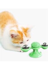 Pet Malzemeleri Vantuzlu Fırıldak Toplu Dönen Şeffaf Depo Tasarım İnteraktif Kedi Oyuncağı